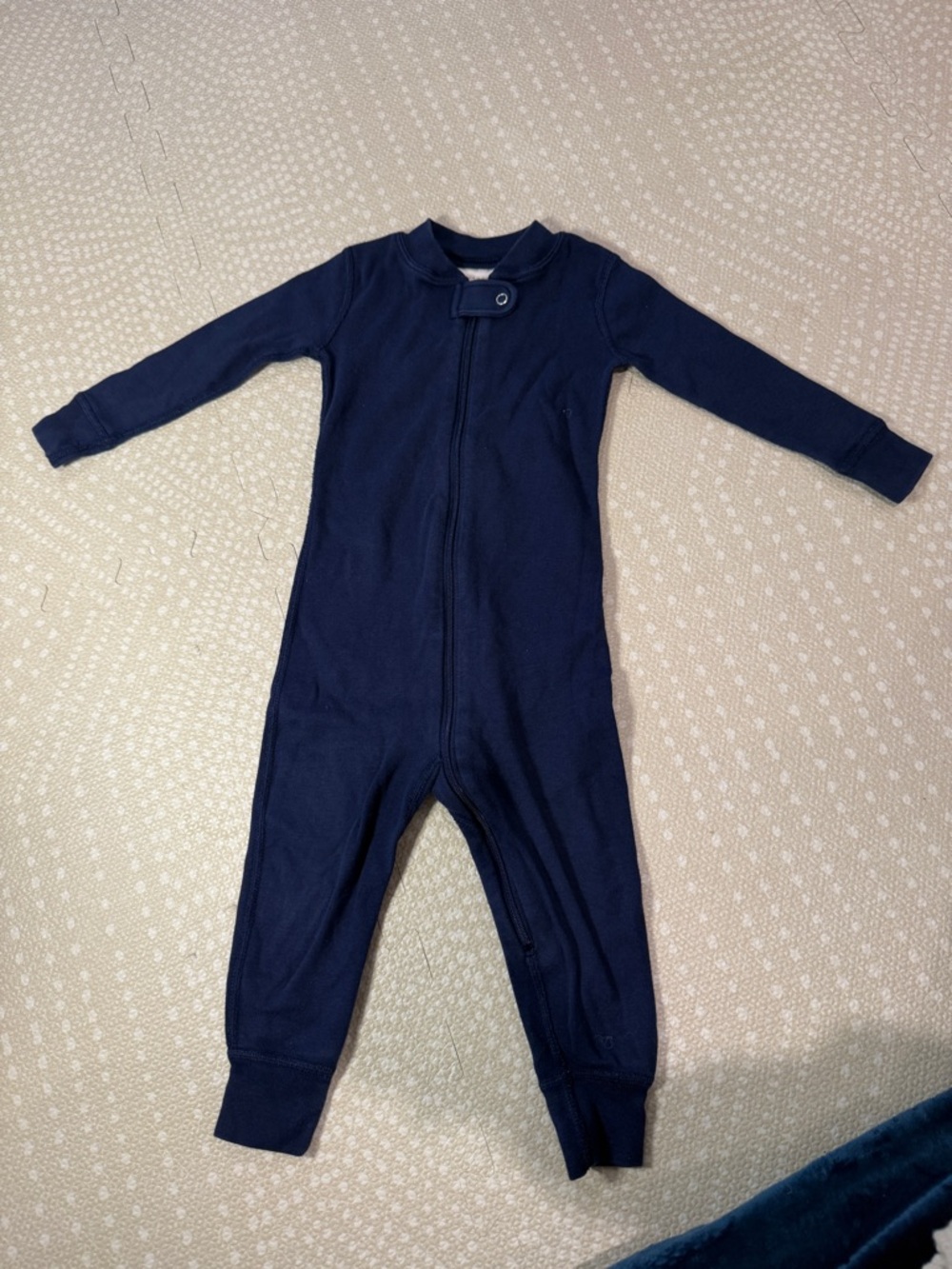 Hanna Andersson Navy One-Piece Pajamas